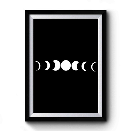 Moon Phase Crescent Moon Space Premium Poster