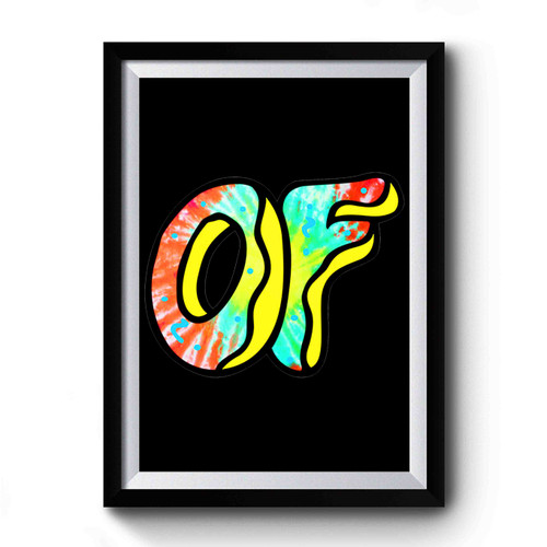 Odd Future Funy Parody Donut Tie Dye Breast Logo Premium Poster