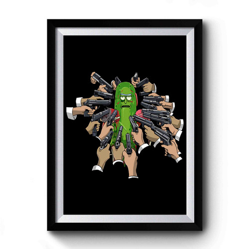 Pickle Rick Rick Sanchez John Wick Parody Premium Poster