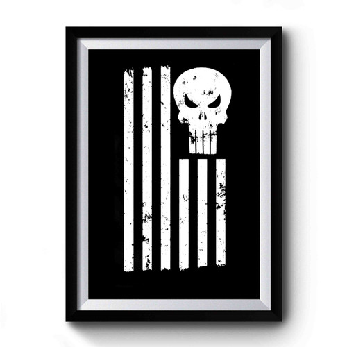 Punisher American Flag Army Sniper Premium Poster