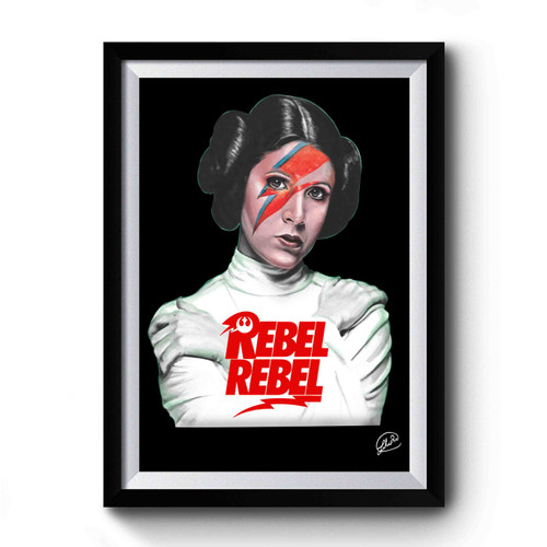 Rebel Leia Bowie Star Wars Premium Poster