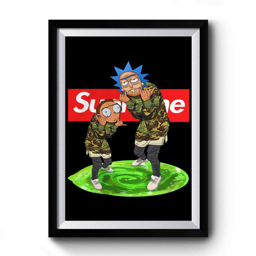 Rick And Morty Red Box Logo Premium Poster