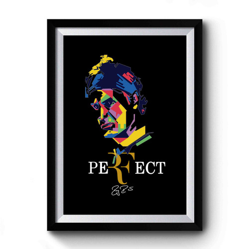 Roger Federer Art Perfect Premium Poster