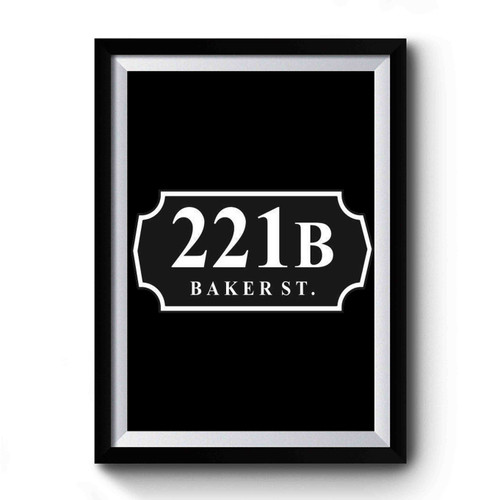 Sherlock Holmes 221b Baker St Premium Poster