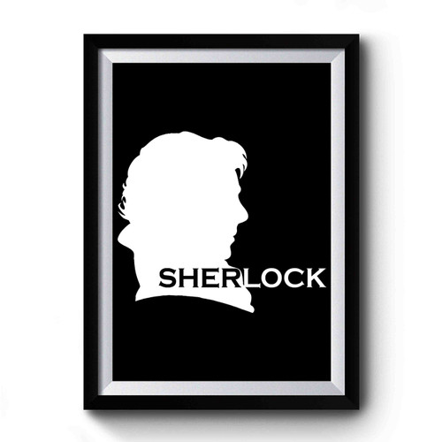 Sherlock Holmes Silhouette Bbc John Watson Moriarty 221b Baker Street Premium Poster