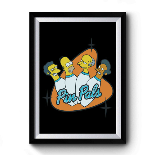Simpsons Pin Pals Logo Premium Poster