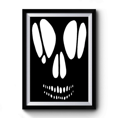 Skull Cut Out Printed Premium Poster