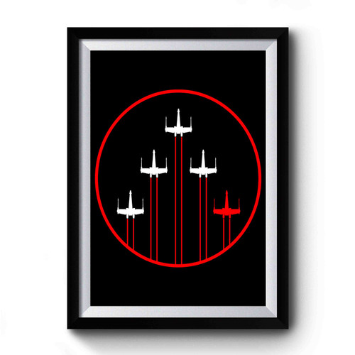 Star Wars Red 5 Standing By Premium Poster