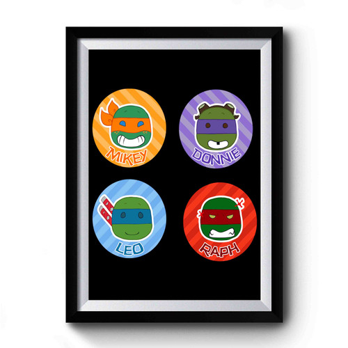 Teenage Mutant Ninja Turtles Chibi Cute Premium Poster