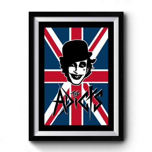 The Adicts Made In England British Flag Logo Premium Poster