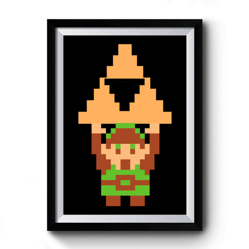 The Legend Of Zelda Link Triforce Premium Poster