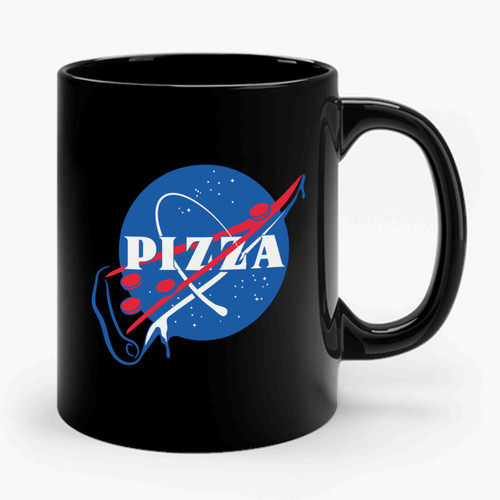 Nasa Pizza Logo Space Funny Ceramic Mug