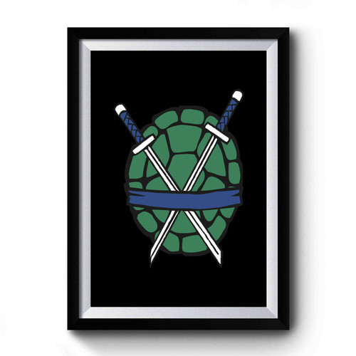 Tmt Turtles Schild Leonardo Premium Poster