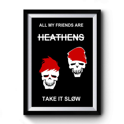 Twenty One Pilots Floral Heathens Take It Slow Premium Poster