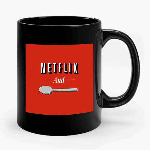 Netflix And Spoon Ceramic Mug