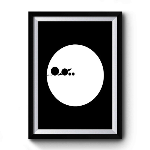 Vastness Minimalism Space Age Art Premium Poster