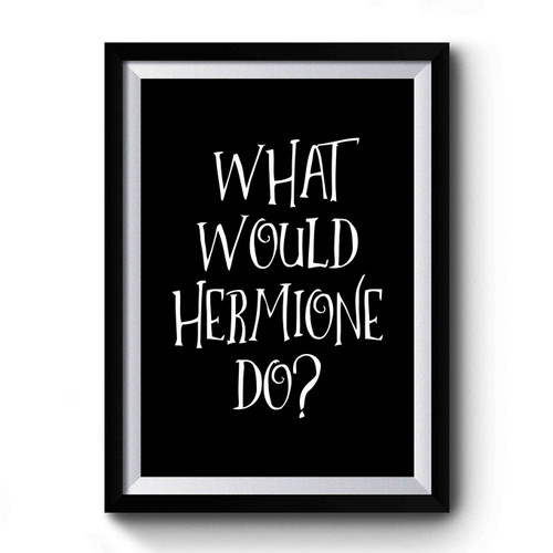 What Would Hermione Do Harry Potter Quotes Premium Poster