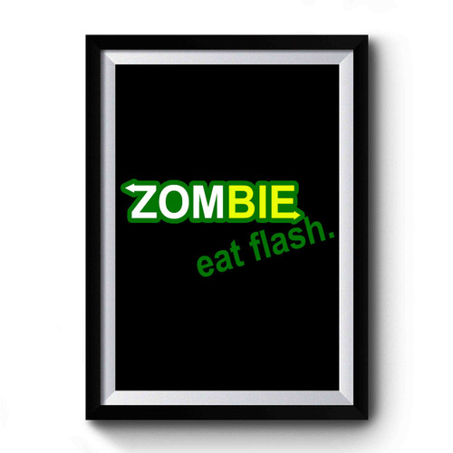 Zombie Eat Flesh The Walking Dead Subway Premium Poster