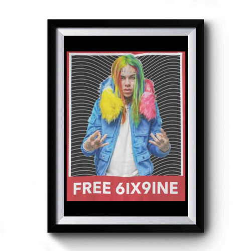 6ix9ine Rapper Hip Hop Style 1 Premium Poster