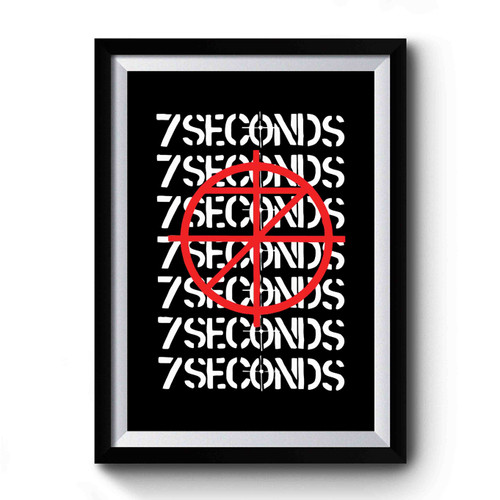 7 Seconds Scope Logo Premium Poster