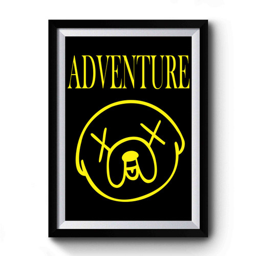 Adventure Time Nirvana Mashup Premium Poster
