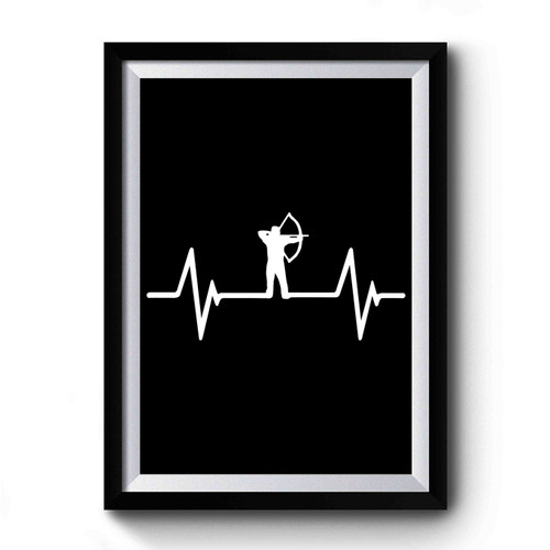 Archery Heartbeat Premium Poster