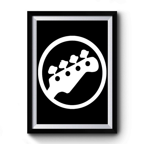 Bass Guitar Logo Premium Poster