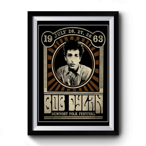 Bob Dylan Inspired 1963 Newport Folk Festival Premium Poster