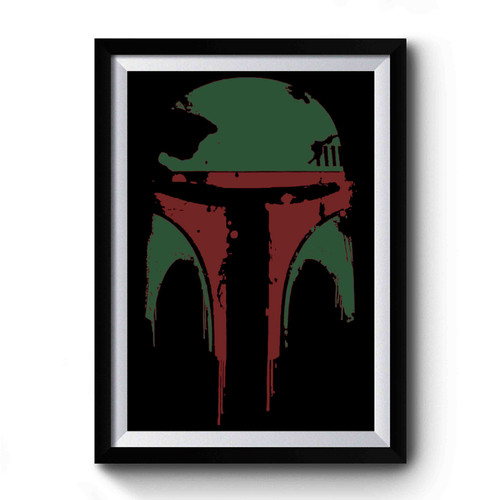 Boba Fett Distressed Boba Star Wars Movie Premium Poster