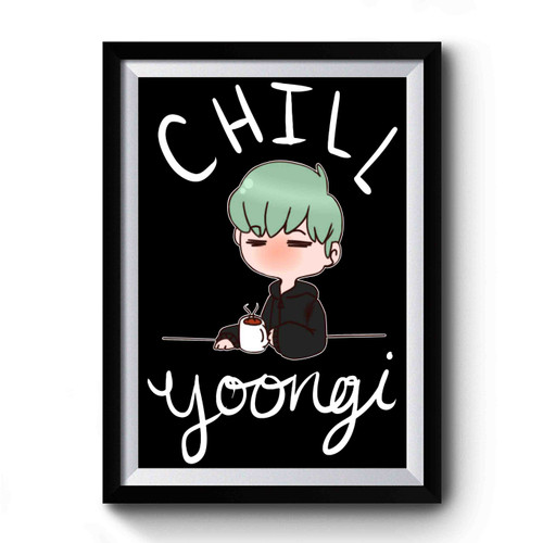 Bts Chill Yoongi Premium Poster