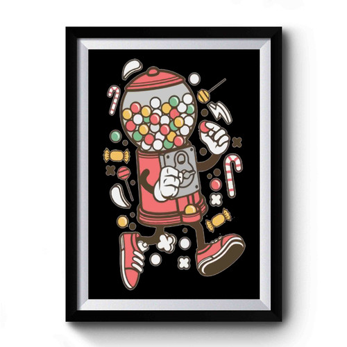 Cartoon Gumball Machine, Candy Kids Premium Poster