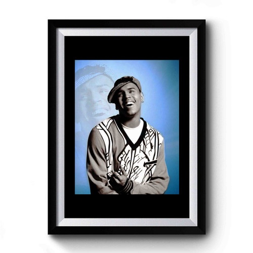 Chris Brown Pop And R&b Singer Premium Poster