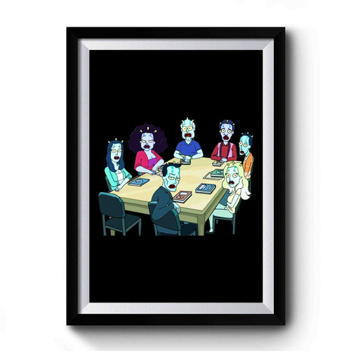 Community Rick And Morty Style Premium Poster