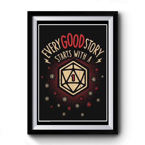 Critical Fail An Rpg Role Playing Gamer's D20 Dungeon Master Premium Poster