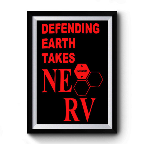 Defending Earth Takes Nerv Premium Poster
