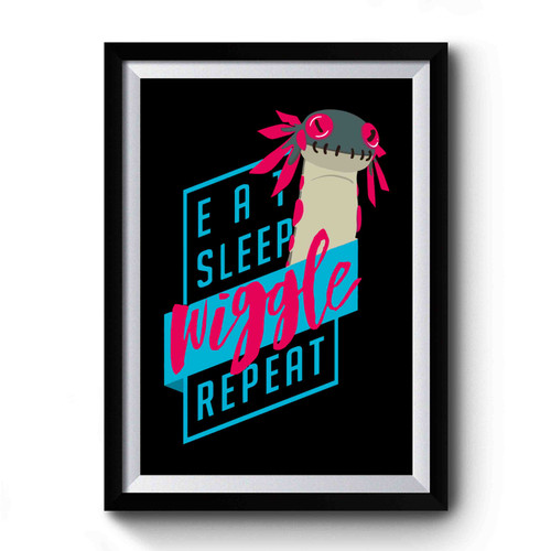Eat Sleep Wiggle Repeat Monster Hunter Premium Poster