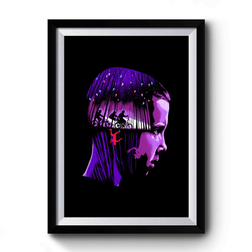 Eleven Stranger Things Dark Side Premium Poster