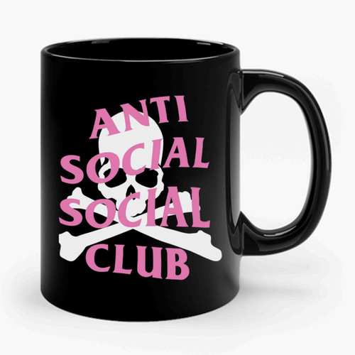 Anti Social Social Club And Mastermind Ceramic Mug