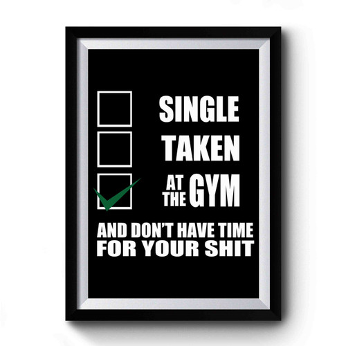 Funny Workout Single Funny Quotes Premium Poster