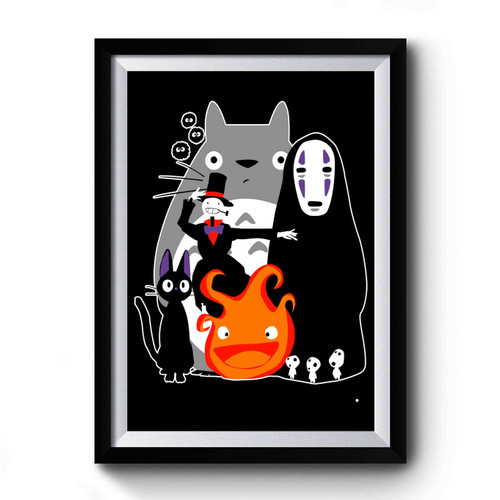 Ghibli's Away Cartoon Premium Poster