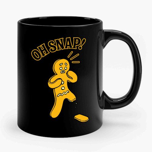 Oh Snap Gingerbread Man Ceramic Mug