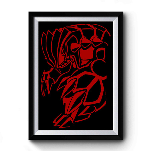 Groudon Gods Pokemon Design Premium Poster