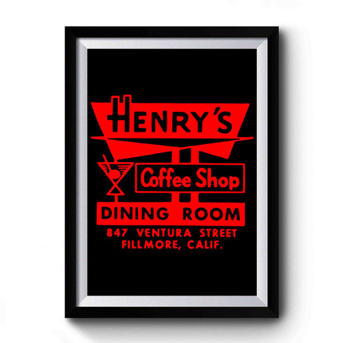 Henry's Coffee Shop Premium Poster