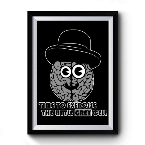 Hercule Poirot Exercise The Little Grey Cells Premium Poster