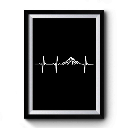 Hiking Heartbeat Premium Poster