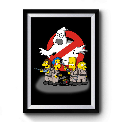 Homerbusters Ghostbusters Parody Premium Poster
