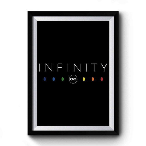 Infinity White Clean Premium Poster