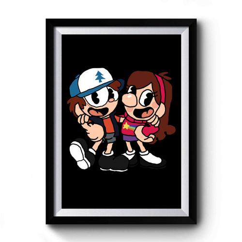Inkwell Falls Cuphead Premium Poster