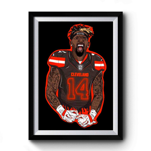 Jarvis Landry Cleveland Browns Perfectly Imperfect Trade Premium Poster