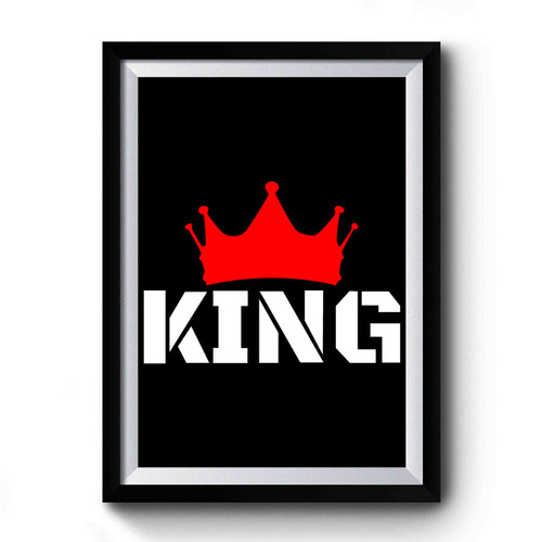 King Red Crown Premium Poster